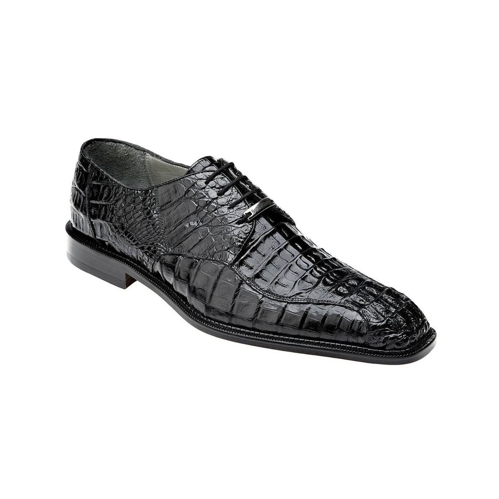 Belvedere Chapo Exotic Crocodile Hornback Oxfords - 9
