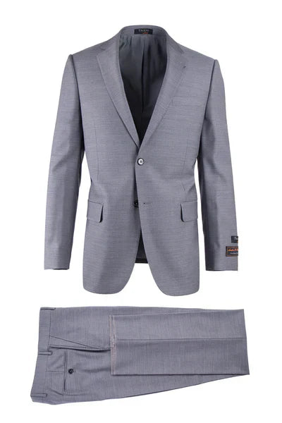 Novello Light Gray, Modern Fit, Pure Wool Suit by Tiglio Luxe E09063/26 - 36S