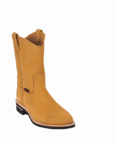 Los Altos Boots Nubuck Natural Edge Vibrum Sole Work Boot ~ Botines Para Hombre - US 8.0 Standard/D/ Medium / Eu:41-42