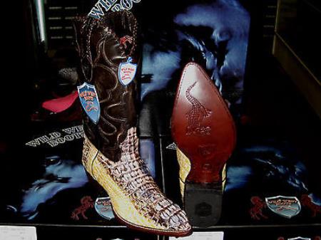 Wild West Natural Genuine Crocodile ~ World Best Alligator ~ Gator Skin Western Cowboy Dress Cowboy Boot Cheap Priced For Sale Online(D) - 6.0 Standard / D / Medium