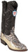 Wild West Natural J-Toe Caiman ~ World Best Alligator ~ Gator Skin Hornback Cowboy Boots