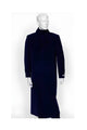 men's Navy 4 Buttons Full Length All Weather Coat Duster Maxi Coat
