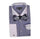 White Collar Navy Two Toned Contrast Gingham Plaid Dress Shirt