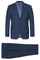Cheap priced Suit  - Mens Two Button Slim Fit Hack Pocket Navy Suit blue