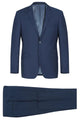 Cheap priced Suit  - Mens Two Button Slim Fit Hack Pocket Navy Suit blue