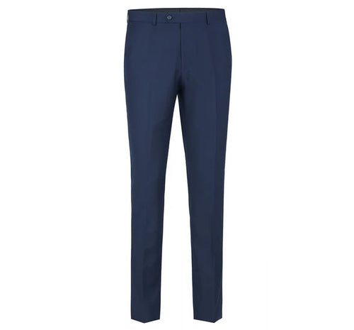 Cheap priced Suit  - Mens Two Button Slim Fit Hack Pocket Navy Suit blue