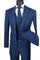 Cheap priced Suit - Mens Vested Bold Gangster Pinstripe Navy Suit