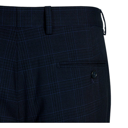 Renoir Clothing - Renoir Suit - Renoir Fashion - Stretch Performance 2-button Classic Fit Navy Check Renoir Suit blue