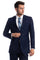 Cheap Priced Suit - Men's Two Button Basic Modern Fit Business Navy Blue Suit