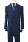 Cheap Priced Suit - Mens Classic Fit Double Breasted Poplin Navy Suit