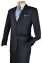 Cheap Priced Suit - Mens 2 Button Classic Poplin Navy Suit