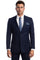 Cheap Priced Suit-  Men's Two Button Basic Hybrid Fit Business Navy Suit