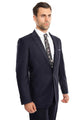 Cheap Priced Suit - Men's Slim Fit One Button Peak Lapel Navy Suit