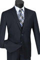 Cheap Priced Suit - Mens Basic 2 Button Vested Slim Fit Navy Suit