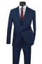 Cheap Priced Suit - Mens Modern Fit Two Button Poplin Navy Suit