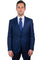Cheap priced Suit  - Men's One Button Peak Lapel Skinny Wedding & Prom  2026 Navy Suit With Lowcut Vest