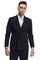Cheap Priced Suit - Men's Slim Fit Double Breasted Bold Gangster Pinstripe Navy Suit