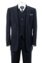 Cheap Priced Suit  - Mens Modern Fit 2 Button Vested Basic Navy Suit