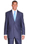 Cheap Priced Suit  - Mens 2 Button Diagonal Shiny Sharkskin Navy Suit