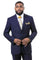 Cheap Priced Suit - Mens Two Button Slim Fit Business Navy Suit