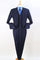 Cheap Priced Suit - Mens Two Button Classic Fit Vested Navy Suit