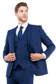 Cheap priced Suit- Men's One Button Vested Slim Fit Business & Wedding Navy Blue Suit