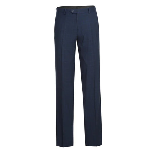 Renoir Clothing - Renoir Suit - Renoir Fashion - Stretch Performance 2-button Classic Fit Navy Check Renoir Suit blue