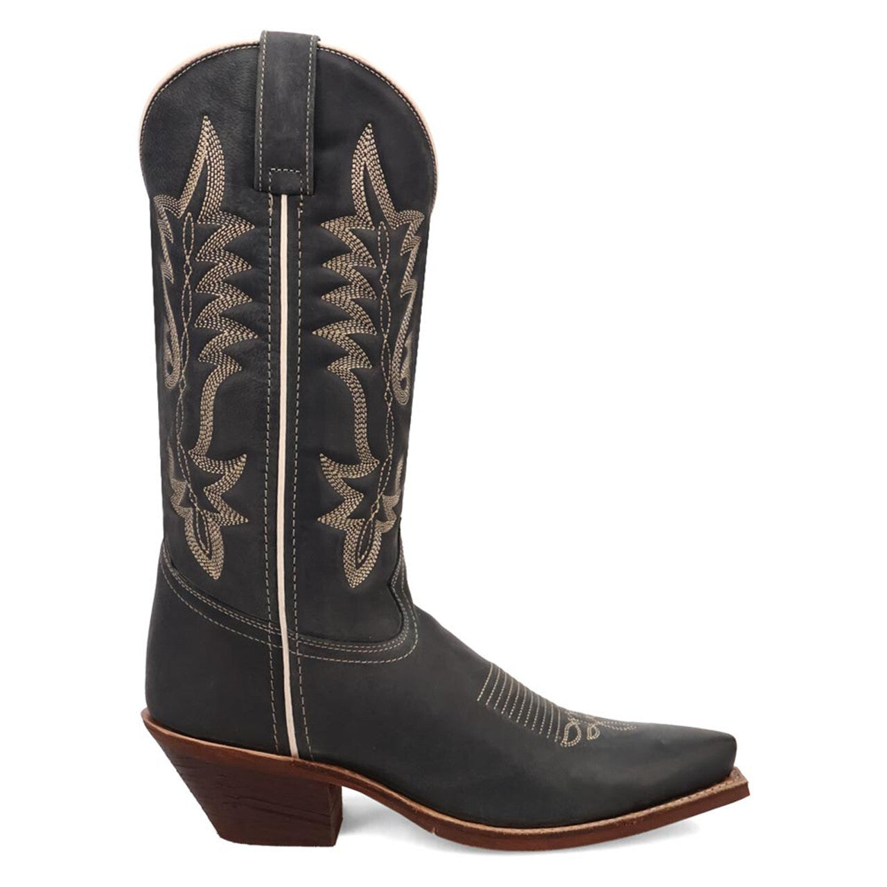 Laredo Carly Navy Leather Women Boots - 6M