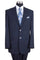Cheap Priced Suit - Mens Basic 2 Button Wool Feel - Designer Brand Modern Fit Navy Suit