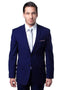 Cheap Priced Suit- Men's Basic 2 Button Slim Fit Wedding  Navy Suit