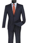 Cheap priced Suit - Mens Basic 2 Button Modern Fit Navy Suit