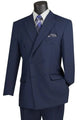 Cheap Priced Suit - Mens Classic Double Breasted Navy Suit