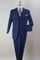 Cheap Priced Suit -  Mens Three Button Classic Fit Vested Navy Suit