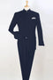 Cheap Priced Suit - Mens Five Button Mandarin Banded Collar Fashion Navy Suit