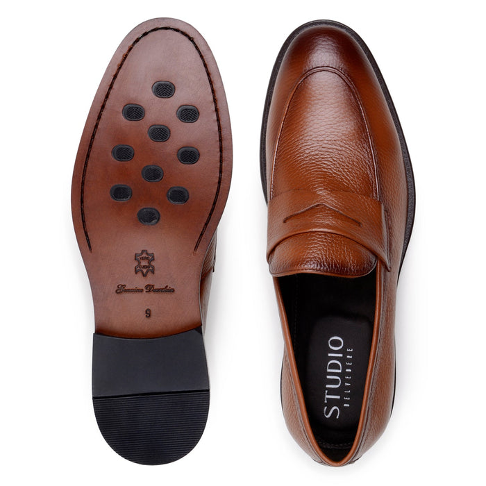 Belvedere NOHR Tan Leather Luxury Dress Shoe