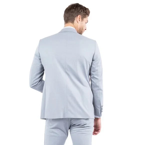 Notch Lapel  Tuxedo Separates Coat, Lt. Grey by ZeGarie