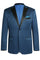 "Teal Blue Paisley Prom 2025 Tuxedo Blazer - Men's Two Button Peak Lapel"