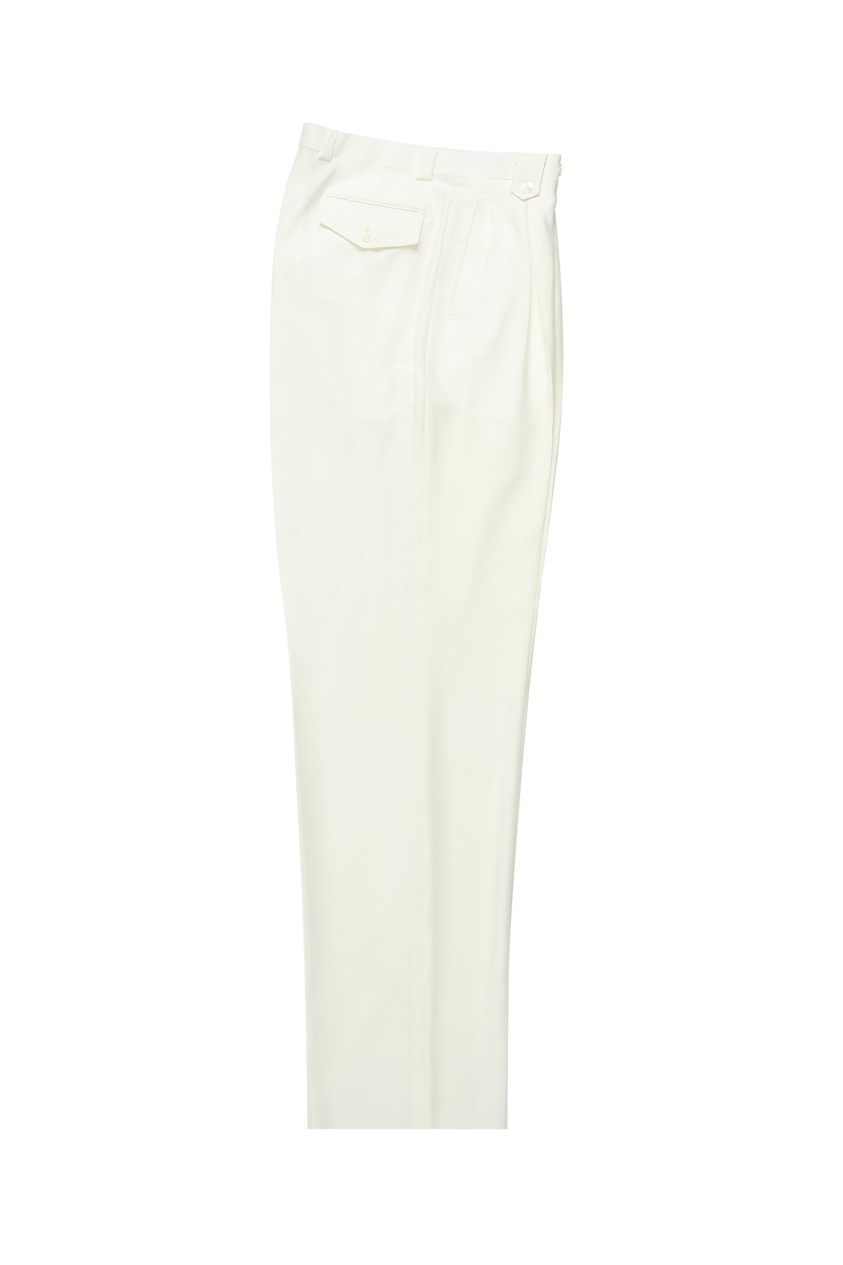 Tiglio Luxe Offwhite Wide Leg, Pure Wool Dress Pants 2576 - 32