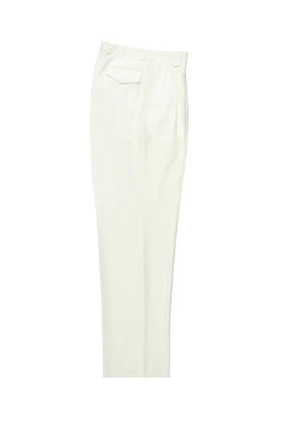 Offwhite Wide Leg Wool Dress Pant 2586/2576 by Tiglio Luxe - 32