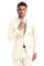 Cheap Priced Suit- Men's Two Button Basic Modern Fit Business Off White Suit