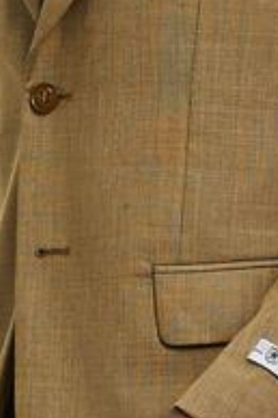 Oatmeal Textured 3-Piece Hybrid Fit Suit by Stacy Adams