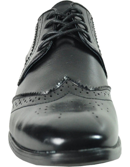 Vintage 1920's Men's Wingtip Dress Shoe - Black Lace Up Style
