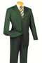 Cheap Priced Suit - Mens Classic 3 Button Regular Fit Olive Suit green