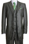 Cheap priced Suit- Mens 3 Button Vested Textured Shiny Sharkskin Church Olive Suit
