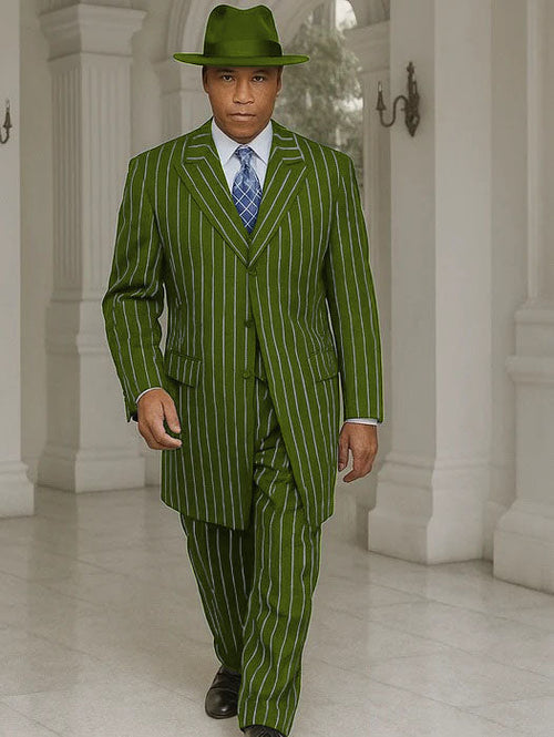 Royal Blue Pinstripe Zoot Suit - 1920's Suit - Gangster Suit