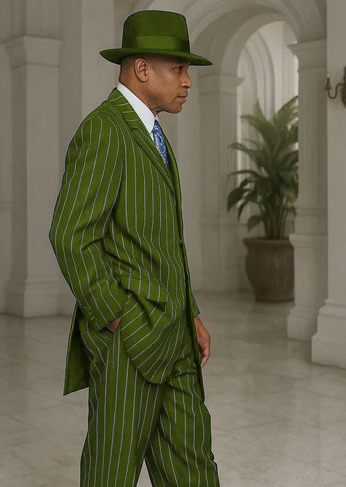 Royal Blue Pinstripe Zoot Suit - 1920's Suit - Gangster Suit