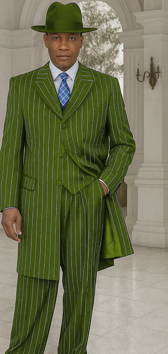 Royal Blue Pinstripe Zoot Suit - 1920's Suit - Gangster Suit