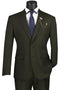 Cheap priced Suit - Mens Basic 2 Button Modern Fit Olive Suit green