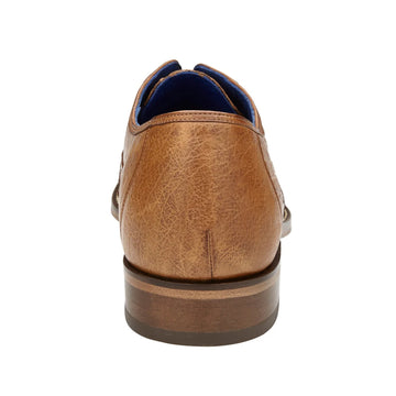 Men's Belvedere Orlando Ostrich Quill Plain Toe Dress Shoe in Antique Peanut - 12-M