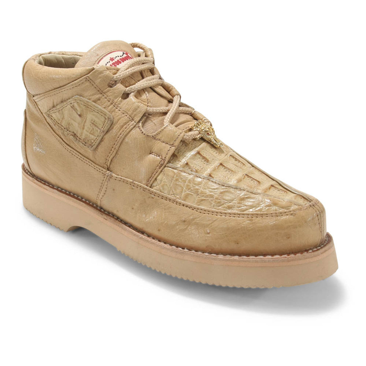 Los Altos Casual Oryx Caiman Belly & Ostrich Skin Shoes - 8
